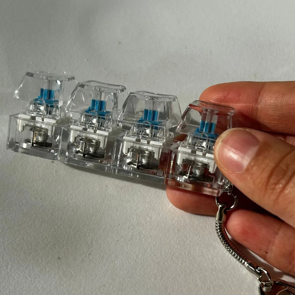LED Mechanical Switch Fidget – 4-Key ASMR Toy