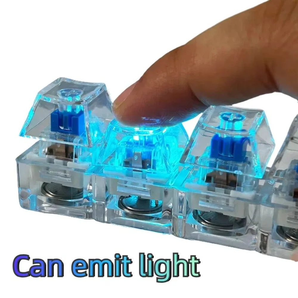 LED Mechanical Switch Fidget – 4-Key ASMR Toy