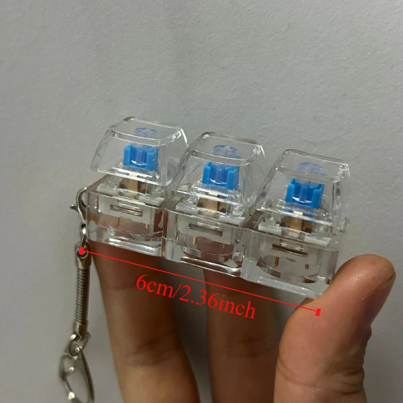 LED Mechanical Switch Fidget – 4-Key ASMR Toy